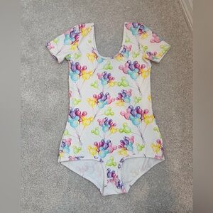 Wild Rich Kids Colorful Balloon Print Adult Bodysuit, size 6